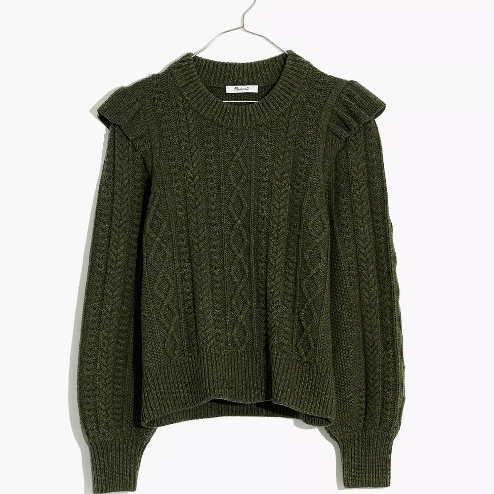 Hollydene Ruffle-Shoulder Pullover Sweater - Picture 10 of 10